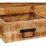 vidaXL Konzolne mizice 2 pcs Rjava 160 x 33 x 75 cm Trd grob mango les | Shoptok.si