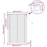  Venecijanska roleta Podesiva Srebrno Siva 150 x 100 cm PVC - Srebrno siva 100 x 150 cm | shoptok.hr