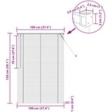  Venecijanska žaluzija Srebrno siva 150 x 100 cm PVC, (5000178503) | Shoptok.si