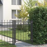  Vrata za ogradu HORST 100 x 100 cm Metal Crna Može se zaključati - 100 x 100 cm | shoptok.hr