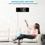 SUKEEN Digitalna stenska ura z daljinskim upravljanjem | Shoptok.si
