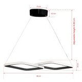 Opviq puppis black-white light black chandelier | ePonuda.com