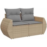 Set sofe 6 kom. Bež i svijetlo siva Poli Rattan i čelik | shoptok.hr