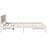  Krevetna konstrukcija Bijelo 120 x 200 cm Čvrsto borovo drvo Bijela 125.5 x 205.5 x 74 cm | Shoptok.si