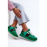 Big Star Women's sneakers on the Memory Foam System Green platform cene