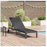 vidaXL Ležalnik 1-oseba Črna 60 x 200 x 27cm poli ratan Cene
