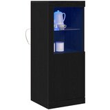  Komoda s LED svjetlima Crna Hrast 41x37x100 cm | shoptok.hr
