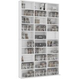 Ormarić za CD-ove bijeli 102x23x177,5 cm od konstruiranog drva | shoptok.hr