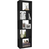 Ormarić za knjige / sobna pregrada crni 45x24x96 cm iverica | shoptok.hr