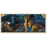  Slika - Paul Gauguin – Where Do We Come From? What Are We? Where Are We Going? 100x40 U prirodnom drvenom okviru | shoptok.hr