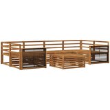  Set vanjskih sofa 7 kom. Prirodna Čvrsto drvo akacije | shoptok.hr