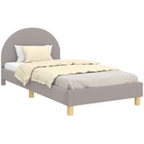  Krevet za djecu s uzglavljem Svjetlosiva 80 x 200 cm Bouclé | shoptok.hr