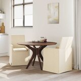  Trpezarijske stolice 2 pcs Krema 57 x 67 x 95 cm tkanina | shoptok.hr