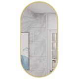  Ovalno ogledalo 80x40cm zlatni okvir | shoptok.hr