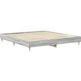  Posteljni okvir brez vzmetnice 200x200 cm inženirski les, (21792791) | Shoptok.si