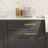  Ručke za ormarić 10 kom zlatne 96 mm od nehrđajućeg čelika | shoptok.hr