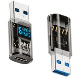 INF Adapter USB-A na Type-C s prikazovalnikom moči in hitrim polnjenjem (2 kosa), (5000291452) | Shoptok.si