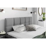 Livetastic POSTELJA Z VZMETNICO 180 cm x 200 cm , les, tekstil, leseni material temno siva | Shoptok.si
