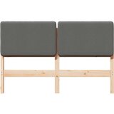  Tapecirani uzglavlje s uzglavljem Smeđa i svijetlosiva 150 cm | shoptok.hr