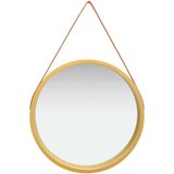 Zidno ogledalo s trakom 60 cm zlatno u