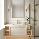 REA Bath Kupaonska miješalica Rea Lungo Stripe Brush Gold Low | shoptok.hr