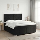 Boxspring krevet s madracem Crna 160 x 200 cm Tkanina | shoptok.hr