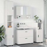 vidaXL Set namještaja za kupaonicu Zidne 4 pcs Bijelo 30 x 35 x 192 cm | shoptok.hr