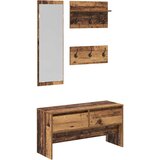  Set namještaja za predsoblje 4 pcs Staro drvo Konstruirano drvo | shoptok.hr