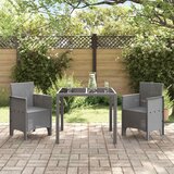  Vrtna stolica 2 pcs Svijetlo siva 53 x 49 x 85 cm Polipropilen | shoptok.hr