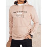 DStreet Bluza męska z nadrukiem beżowa Cijene