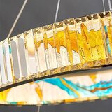 Toolight LED Viseća Lampa s Kristalima - Zlatna | shoptok.hr