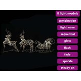 vidaXL LED jelene med 60 LED 3 pcs Toplo bela PET | Shoptok.si