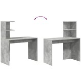  Stol Betonski sivi 102 x 50 x 124 cm Konstruirano drvo | shoptok.hr