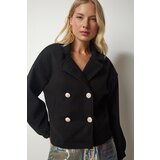  Women's Black Metal Buttoned Cachet Jacket | Eponuda.ba