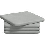  Jastučići za sjedenje 4 pcs Svijetlo siva 40 x 40 x 3 cm Baršun | Eponuda.ba