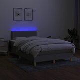  s oprugama i madracem LED svjetlosivi 120x190 cm tkanina | shoptok.hr