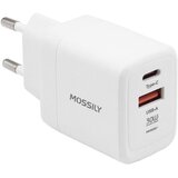 Mossily Punjač JT-G30U, USB-A + Type-C, 30W PD + QC 3.0, Beli | Eponuda.com
