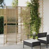  The Living Store Pregrada za sobo 4 plošče bež poli ratan - Pregrada Za Sobo, (21448175) Cene