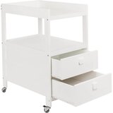 Qu-ax previjalna miza z dvema predaloma white | Shoptok.si