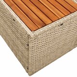  Vrtni kauč Bež 184 x 62 x 85cm poliratan | shoptok.hr