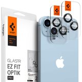 Spigen OPTIK.TR EZ FIT ZAŠTITNO KALJENO STAKLO ZA KAMERU 2-KOM ZA IPHONE 14 / 14 PLUS/ 15 / 15 PLUS CRNO | shoptok.hr
