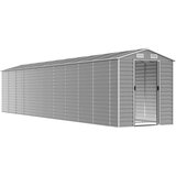  Vrtna kućica svijetlosiva 191x895x198 cm pocinčani čelik | Eponuda.com