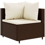  9-dijelni set vrtnih sofa s jastucima poliratan smeđi | shoptok.hr