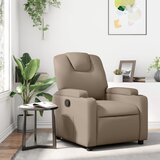 Maison Chic Naslanjač - Relax naslanjač kapučino barve umetno usnje, (22061937) | Shoptok.si