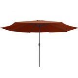  Vrtni suncobran s metalnim stupom 390 cm terakota | Eponuda.com
