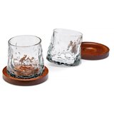  Rotirajuće čaše za whisky s drvenim podmetačima (2 komada) | shoptok.hr