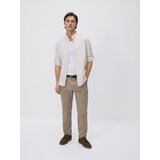 Reserved Chino slim hlače s remenom - boja kave | shoptok.hr