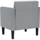 SOFA s naslonima za ruke svijetlo siva 53 cm tkanina | Shoptok.si