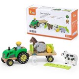 Viga Drveni traktor Viga farma za životinje | shoptok.hr
