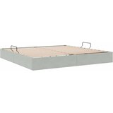  Otomanski krevet s pohranom Svjetlosiva 200 x 200 cm Baršun | shoptok.hr